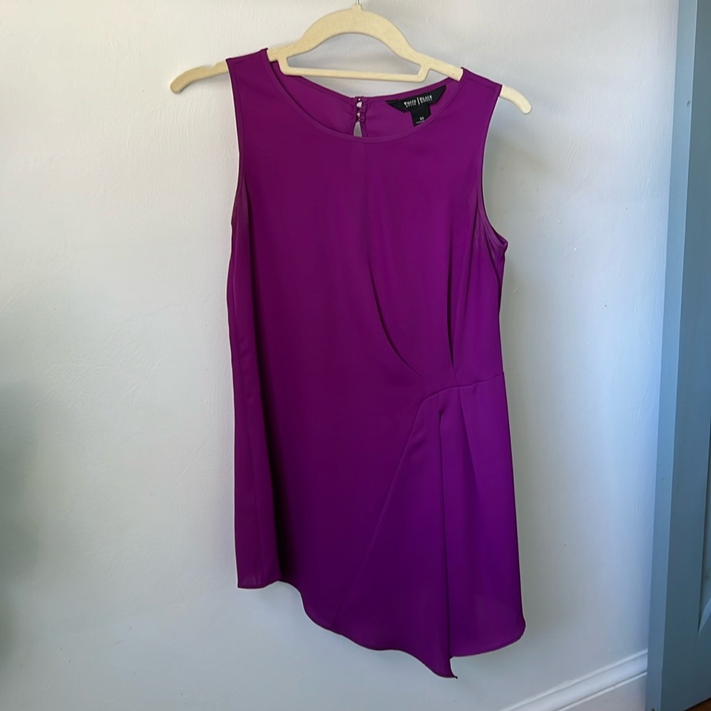 White House Black Market Purple Blouse